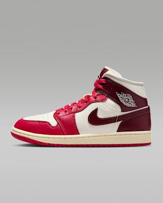 シューズ(女性用) Nike Women's Air Jordan1 Mid Black/White Nike Women's Air Jordan 1 AJ1 Mid Shoes Panda Black White